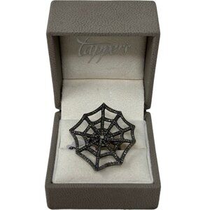 Diamond Spider diamond Web Ring - size 8